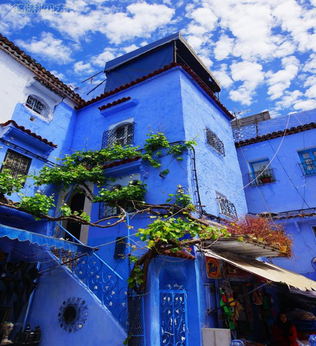 观赏指南地球上最蓝小镇摩洛哥的蓝色迷城
